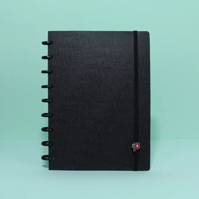 Caderno All Black Médio