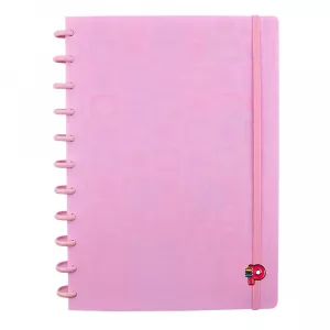 Caderno Breeze Pastel Rosa Grande