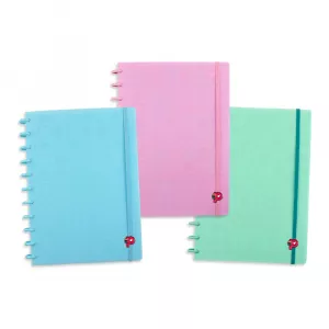 Caderno Breeze Pastel Rosa Grande