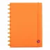 Caderno Bubble Neon Laranja Grande