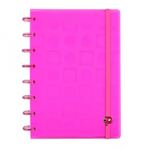 Caderno Bubble Neon Rosa A5