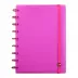 Caderno Bubble Rosa Neon Médio